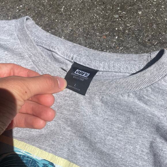 Obey “We The People” Graphic T-Shirt Grey Size L Shepard Fairey - Picture 2 of 5